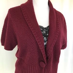 Cute Short Sleeve Knit Sweater